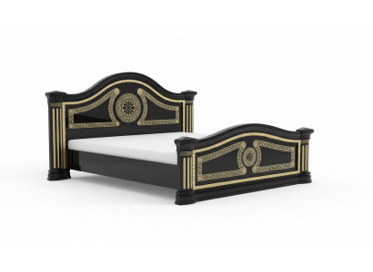 Łóżko Podkładka Design Luxury Drewno Double Hotel łóżko małżeńskie Sleep Pokój Włókienniczy Gold