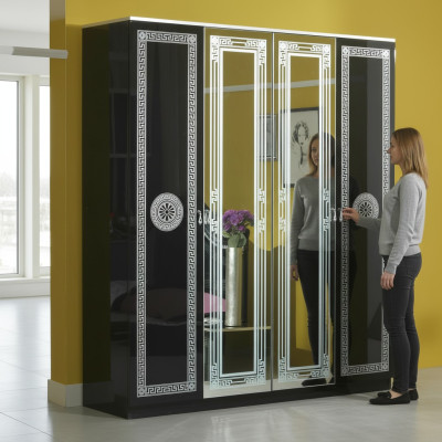 Klasyczna Szafa Walk-in Szafa Szafa Szafki Drewno Barok Nowość