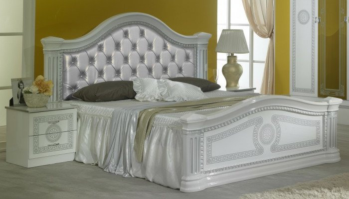 Designerskie łóżko Sypialnia łóżka Chesterfield Włókienniczy Skóra Hotel Luxury Podkładka