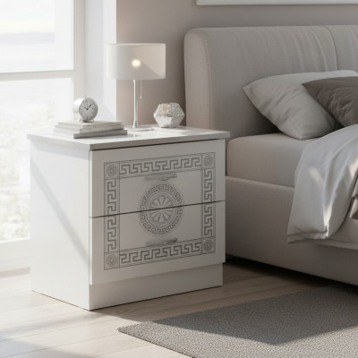 Stolik nocny Drewno Szafki nocne Konsole Nocne W stylu Country House Made in Italy Nowe