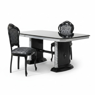 Klasyczny Stół obiadowy salon stoły Włoskie Meble Drewno Tabela 185/230cm