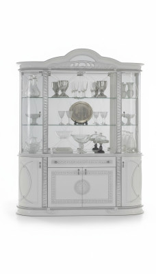 Gablota Drewno Szafa Classic prezentuje salon Drewno Szafki Design Szkło
