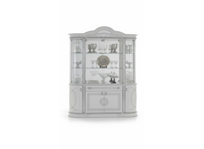 Gablota Drewno Szafa Classic prezentuje salon Drewno Szafki Design Szkło