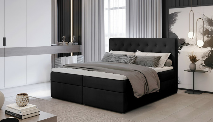 Łóżko Podkładka Design Luksusowe łóżko hotelowe Małżeństwo 180x200cm Sleep Pokój Materiał