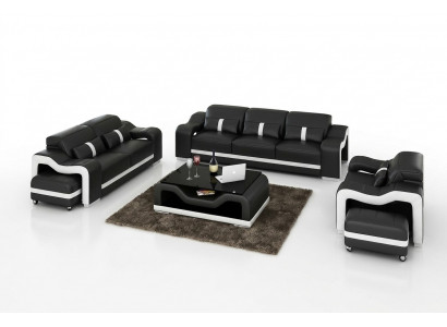 Zestaw sofowy 3+1 miejsce do siedzenia Design Couch Podkładka Sofy Modern Ustawić Grupa