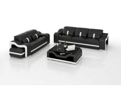 Nowoczesny Zestaw sofowy 3+2 miejsce do siedzenia Sofa Kanapa Podkładka Ustawić Kanapy Skóra
