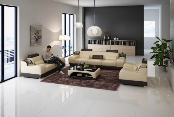 Nowoczesny Zestaw sofowy Sofa Obcios Grupa 311 miejsce do siedzenia skórzana sofa