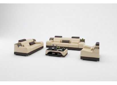 Nowoczesny Zestaw sofowy Sofa Obcios Grupa 311 miejsce do siedzenia skórzana sofa