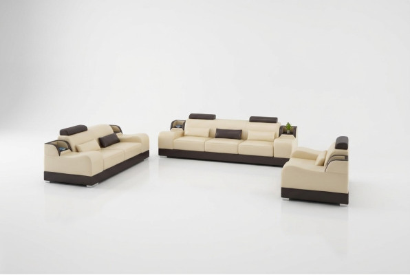 Designerski Zestaw sofowy 321 miejsce do siedzenia Sofa Kanapa Skóra Ustawić Podkładkę Zestaw