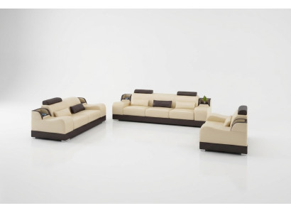 Designerski Zestaw sofowy 321 miejsce do siedzenia Sofa Kanapa Skóra Ustawić Podkładkę Zestaw
