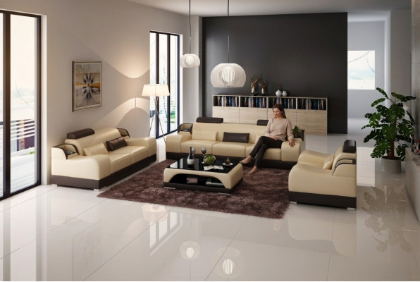 Classic Ustawić 32 miejsce do siedzenia Zestaw sofowy Sofa Sofa Skóra Sofa Podkładka