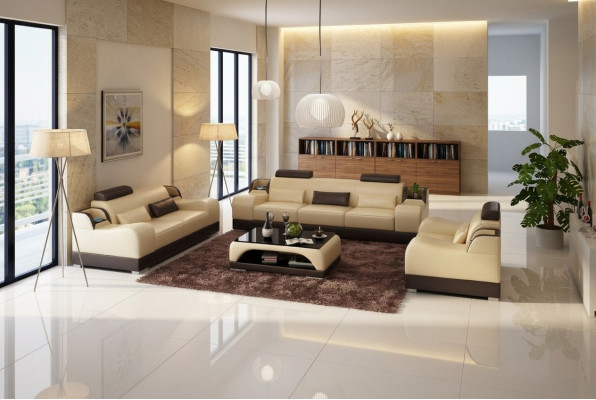 Classic Ustawić 32 miejsce do siedzenia Zestaw sofowy Sofa Sofa Skóra Sofa Podkładka