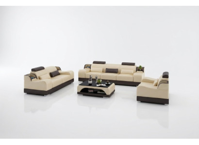 Classic Ustawić 32 miejsce do siedzenia Zestaw sofowy Sofa Sofa Skóra Sofa Podkładka