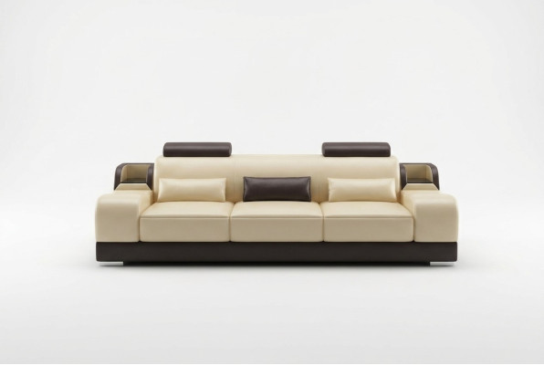 Design Couch Podkładka Sofy Skóra Nowoczesny Zestaw sofowy 3 miejsce do siedzenia trzyosobowe
