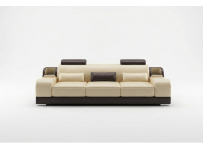 Design Couch Podkładka Sofy Skóra Nowoczesny Zestaw sofowy 3 miejsce do siedzenia trzyosobowe