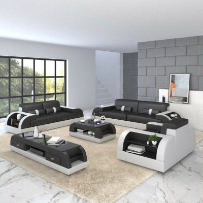 Design Sofa Kanapa Podkładka Sofy Kanapy Siedziba Ustawić Skórę 3-osobową