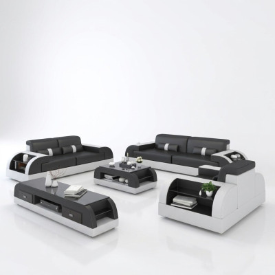Design Sofa Kanapa Podkładka Sofy Kanapy Siedziba Ustawić Skórę 3-osobową