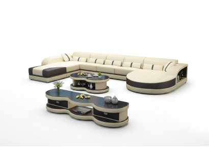 Sofy U Shape Sofa Couch Podkładka Żywy krajobraz Ustawić Design Narożnikowa kanapa