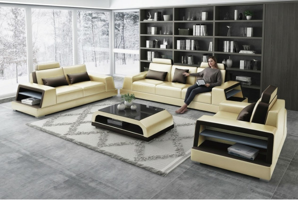 Zestaw sofowy 3+1 miejsce do siedzenia Zestaw Design Sofy Podkładka Kanapy Relaks Modern