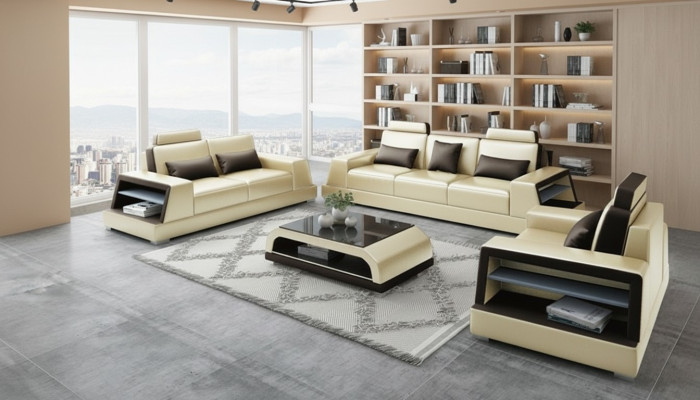 Zestaw sofowy 3+1 miejsce do siedzenia Zestaw Design Sofy Podkładka Kanapy Relaks Modern