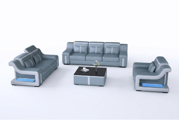 Zestaw sofowy Kanapa Podkładka Sofa Zestaw 311 Skóra Kanapy Sofy Kompletne