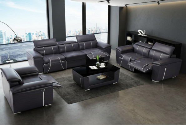 Skórzana sofa Zestaw sofowy 31 miejsce do siedzenia Zestaw Ustawić tapicerowaną sofę kanapę designerskiego