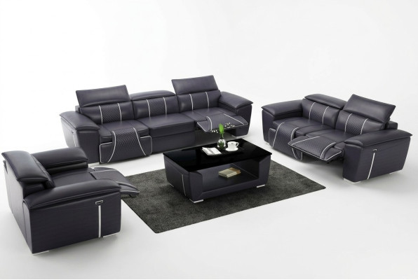 Skórzana sofa Zestaw sofowy 31 miejsce do siedzenia Zestaw Ustawić tapicerowaną sofę kanapę designerskiego
