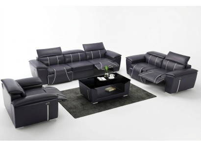 Skórzana sofa Zestaw sofowy 31 miejsce do siedzenia Zestaw Ustawić tapicerowaną sofę kanapę designerskiego