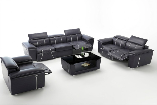 Luksusowy Zestaw sofowy 2x 3 miejsce do siedzenia z Meble Couch Sofa skórzana Włókienniczy Grupa