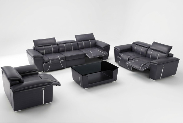 Klasyczne 3 miejsce do siedzenia Designerska Sofa Podkładka Sofy Kanapy Skóra Materiał Włókienniczy Nowy