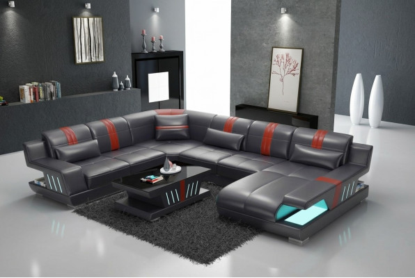 Sofa UForm Skórzana Sofa Kanapa Żywy krajobraz Ustawić Design Modern