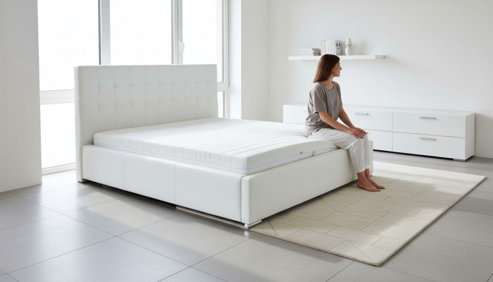 łóżko Hotel Włókienniczy Design Łóżko Double Marriage Modern Sleep Pokój Luxury