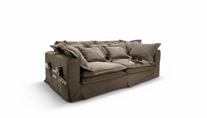 Sofa 4 miejsce do siedzenia sofy materiałowe luksusowe designerskie kanapy kanapy duża Podkładka Lümmel