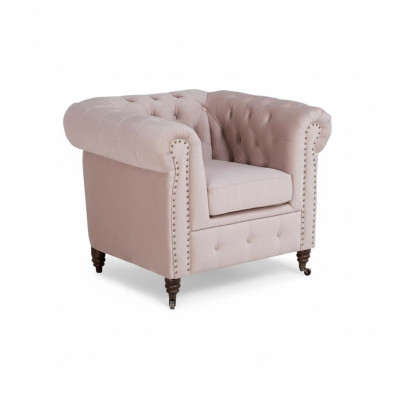 Elegancki design Chesterfield Podkładka Fotel TV Siedziba Club Lounge Włókienniczy