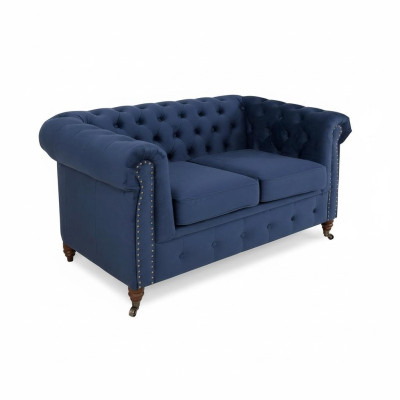 projektant 2 miejsce do siedzenia Włókienniczy Sofy Kanapy New Chesterfield Couch Podkładka