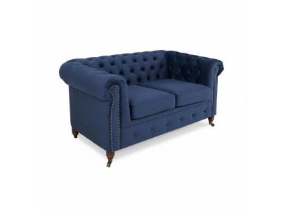 projektant 2 miejsce do siedzenia Włókienniczy Sofy Kanapy New Chesterfield Couch Podkładka