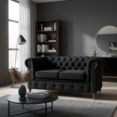 Sofa 2 miejsce do siedzenia Design Sofy Podkładka Kanapy Włókienniczy Relaks Nowoczesny Dwumiejscowy Nowy