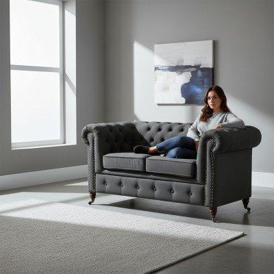 Design dwumiejscowe Meble 2 miejsce do siedzenia Sofa Kanapa Podkładka Lounge Club Couches
