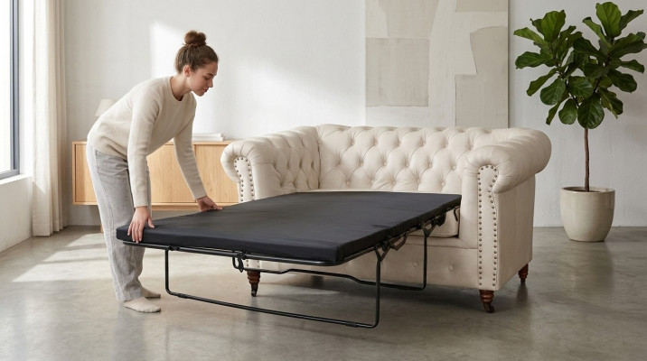 Chesterfield 2 miejsce siedzące Sofa Office Couch z funkcją łóżka Sofy Kanapy Dwumiejscowe