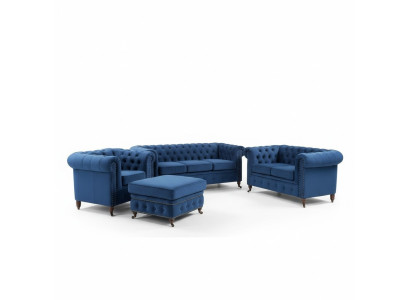Chesterfield 3 miejsce do siedzenia Kanapa Podkładka Kanapa Siedziba Sofa do Salonu Trzyosobowa Nowość