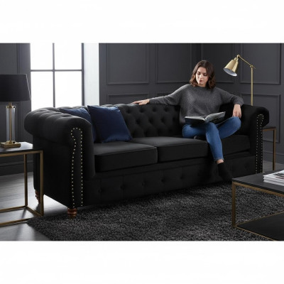 Chesterfield 3 miejsce do siedzenia Sofa Włókienniczy Sofa Materiałowa Noble Design Meble Klasyczne Nowe