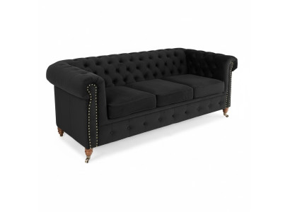 Chesterfield 3 miejsce do siedzenia Sofa Włókienniczy Sofa Materiałowa Noble Design Meble Klasyczne Nowe