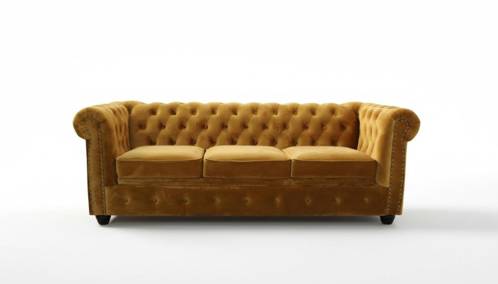 Chesterfield 3 miejsce siedzące Sofa Office Couch z funkcją łóżka Sofy Kanapy Trzymiejscowe