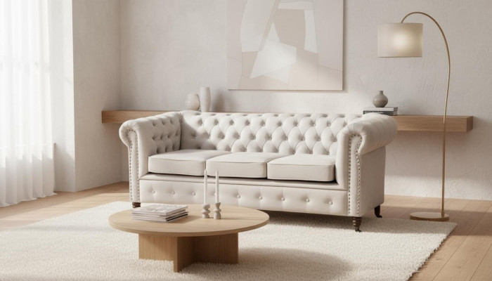 Chesterfield Zestaw sofowy 3+2 miejsce do siedzenia Design Couch Podkładka Sofa Ustawić Zestaw Nowy