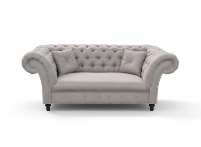 Nowe 2 miejsce do siedzenia Chesterfield Podkładka Couch Materiał Couchen Sofa Siedziba Ustawić