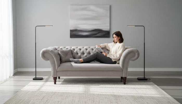 3 miejsce siedzące Kanapa Podkładka Sofa Chesterfield Kanapy Trzyosobowa sztuczna skóra