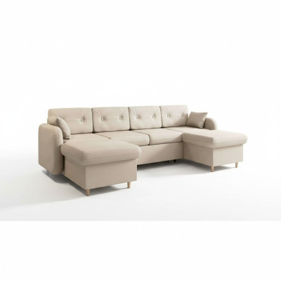 Narożnikowa kanapa Sofa Podkładka Couch Żywy krajobraz U Formularz Funkcja łóżka Włókienniczego Materiał