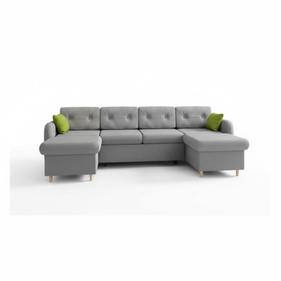 Żywy krajobraz funkcja łóżka Materiał Narożnikowa kanapa Kształt U Deko Couch Design Podkładka