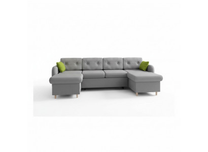 Żywy krajobraz funkcja łóżka Materiał Narożnikowa kanapa Kształt U Deko Couch Design Podkładka