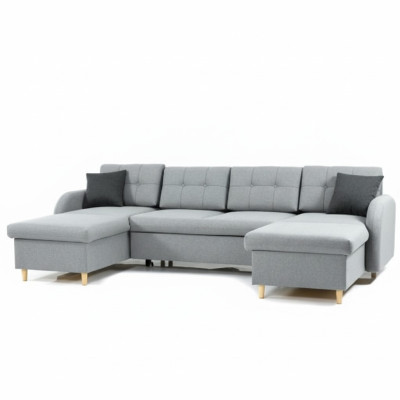 Żywy krajobraz Narożnikowa kanapa Materiał Kształt U funkcji łóżka Couch Deko Design Podkładka
